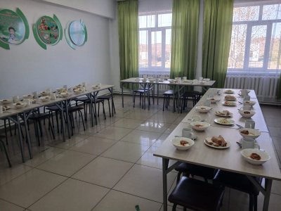 1-4-сынып оқушыларына берілген ыстық тамақ