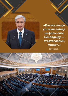 ҚР Президентінің 08.09.2025 жылы халыққа  жолдауы