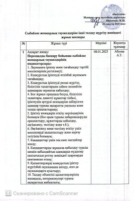 Сыбайлас жемқорлық тәуекелдерін ішкі талдау нәтижелерін жария талқылау күні туралы хабарландыру